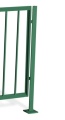Słupek kończący do bariery tramwajowej - do przykręcania - zielony.jpg