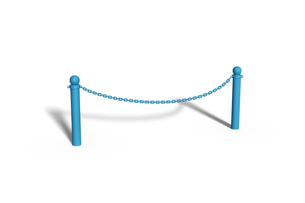 BARIERA ŁAŃCUCHOWA Z KULĄ TRAWNIKOWA - NIEBIESKA - DO ZABETONOWANIA.jpg