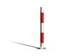 Słupek chodnikowy - parkingowy - blokujący - składany - biało-czerwony