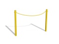 bariera_łańcuchowa u12b - jeden rząd łańcucha - żółta - do zabetonowania.jpg