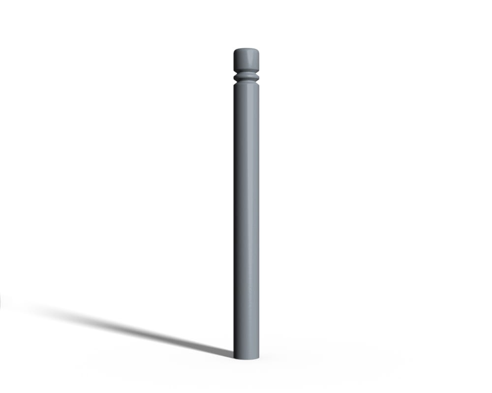 Słupek parkingowy ozdobny typ wrocławski - do zabetonowania - szary