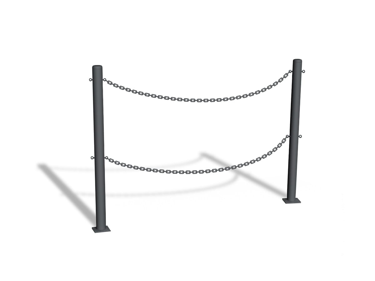 bariera_łańcuchowa u12b - dwa rzędy łańcucha - grafitowa - przykręcana.jpg