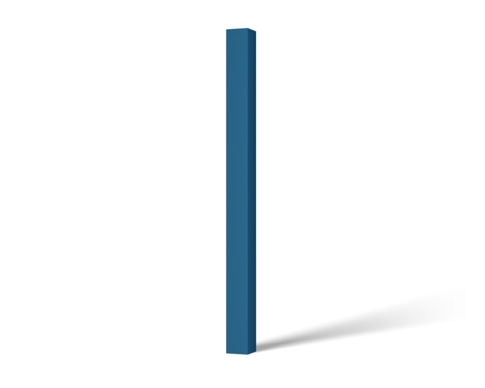 Przykręcany słupek parkingowy - niebieski