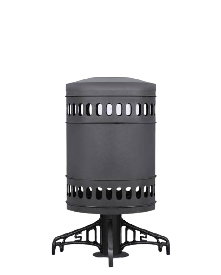 Kosz ozdobny retro - z pokrywą