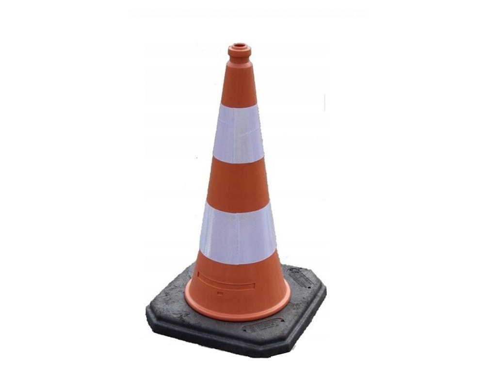 Pachołek drogowy U-23b 75cm gumowa podstawa, typ Eco