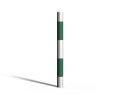 Słupek chodnikowy - parkingowy - blokujący - do zabetonowania -  biało-zielony