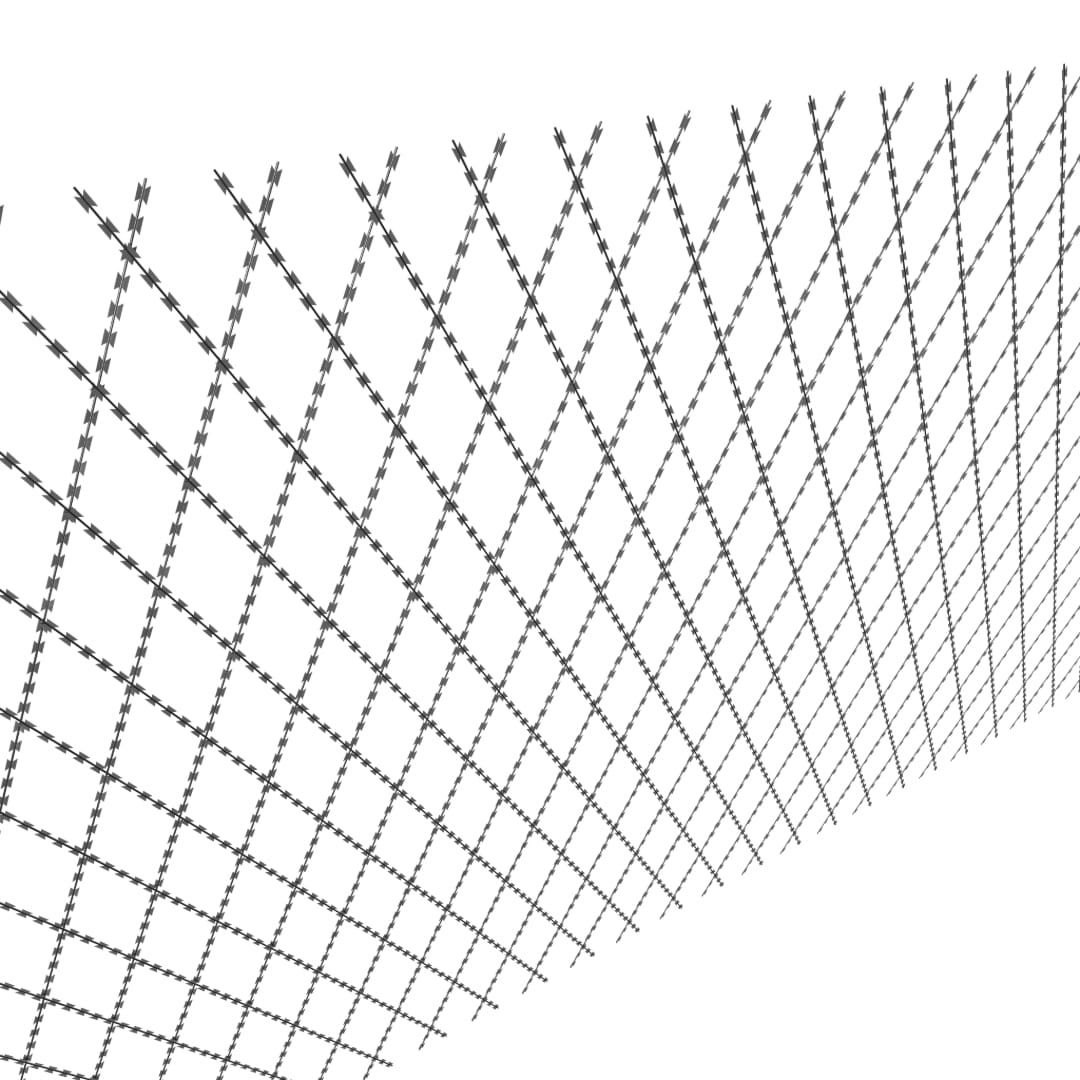 Siatka ostrzowa (siatka concertina) - arkusz 2,1 m x 6 m