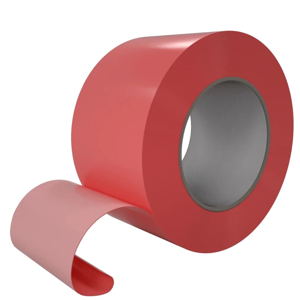 Taśma jednostronnie klejąca oznaczeniowa czerwona 100mm x 33m