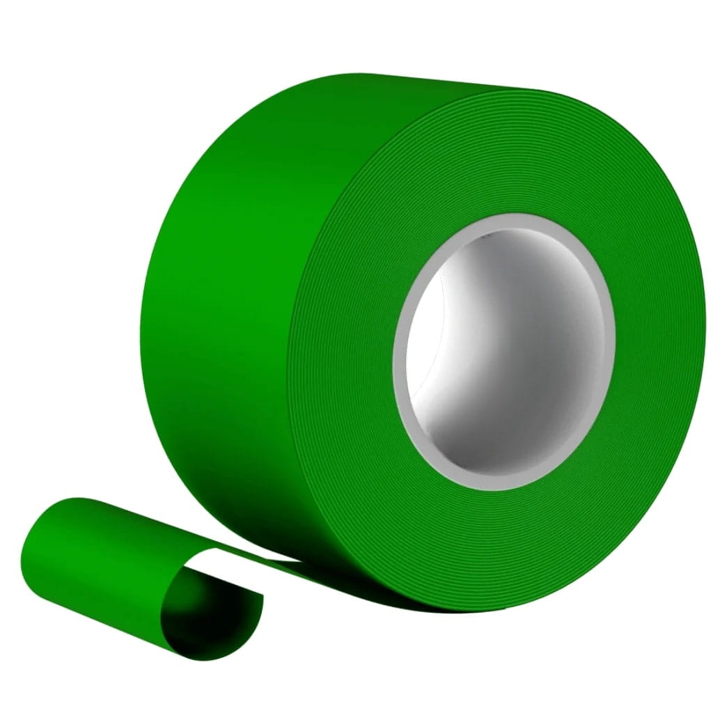 Taśma jednostronnie klejąca oznaczeniowa zielona 100mm x 33m