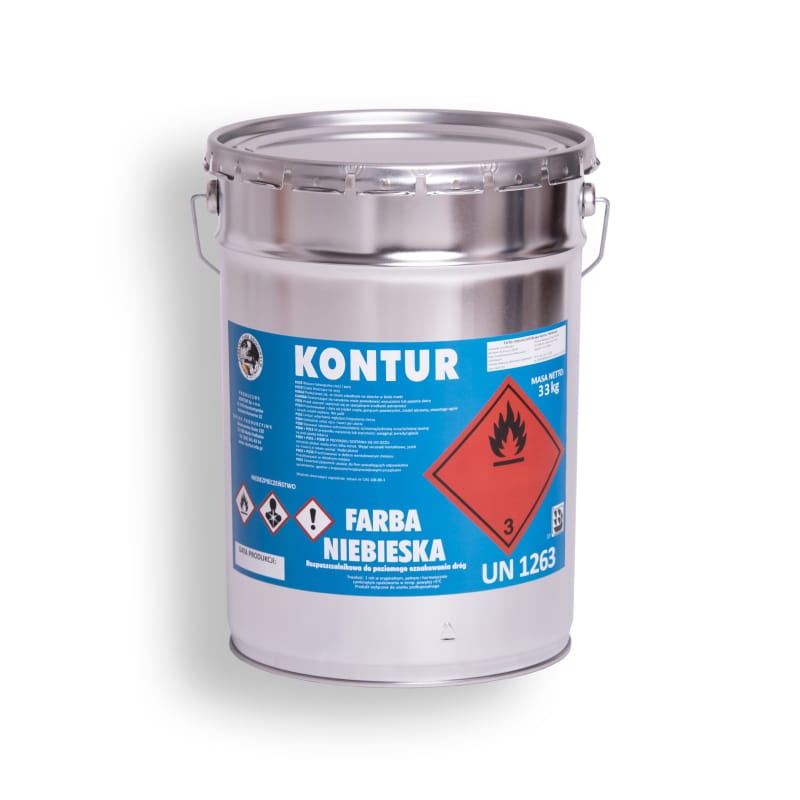 Farba drogowa niebieska 20L - 33 kg - RAL 5017