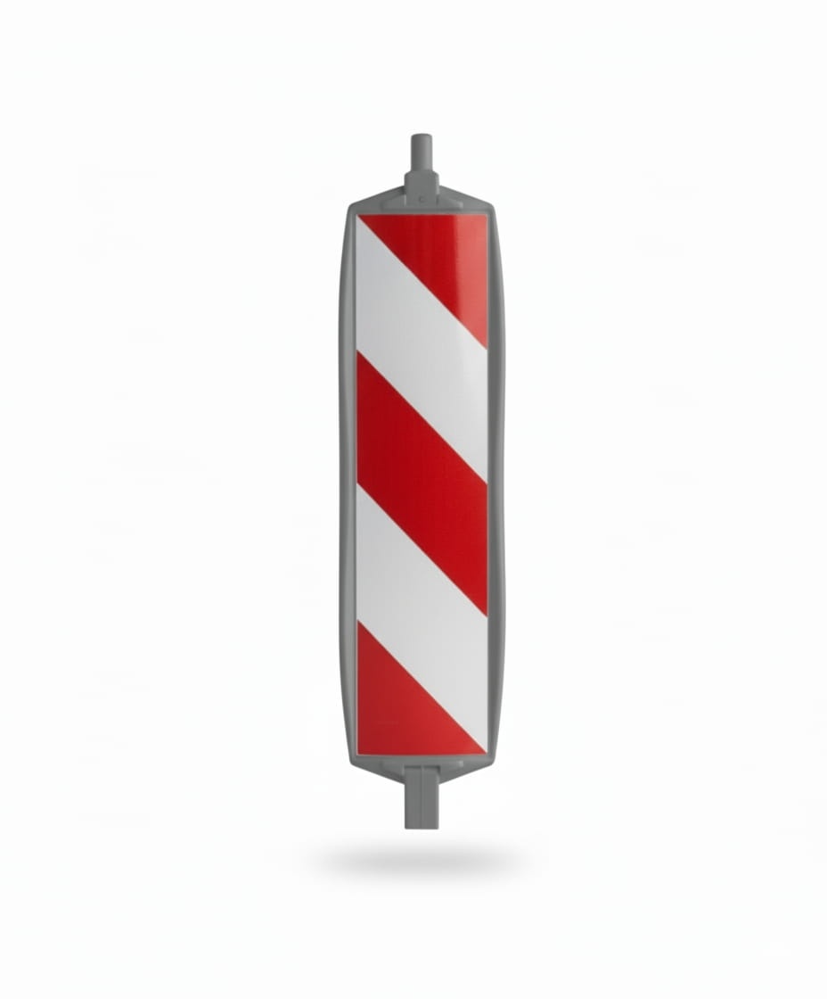 Tablica kierująca U-21 a/b - szara - ogranicznik skrajni drogi, folia I generacji - tablica