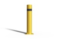 Słupek u12c - żółty z czarnym paskiem - składany