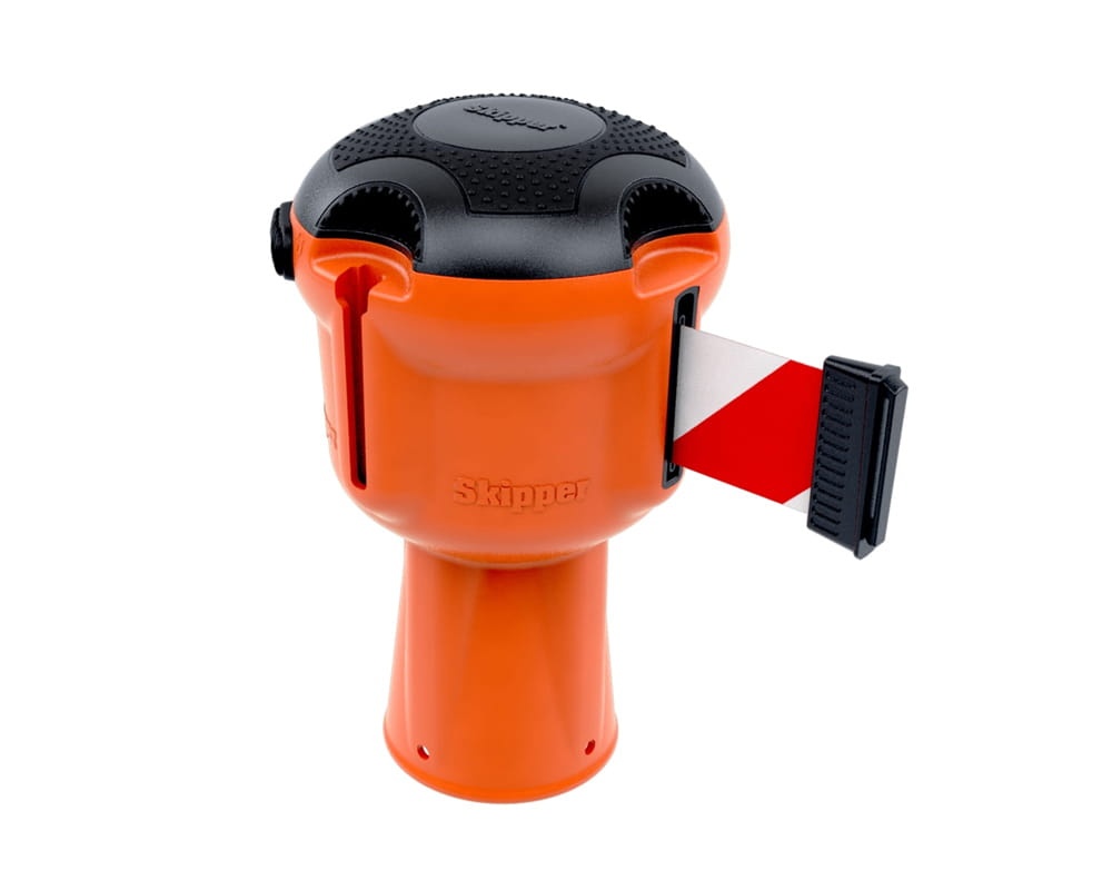 Kaseta - głowica Skipper z taśmą czerwono-białą.jpg