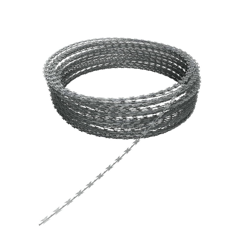 Drut ostrzowy prosty w rolce - wersja premium BTO25 ostrze ząbkowane