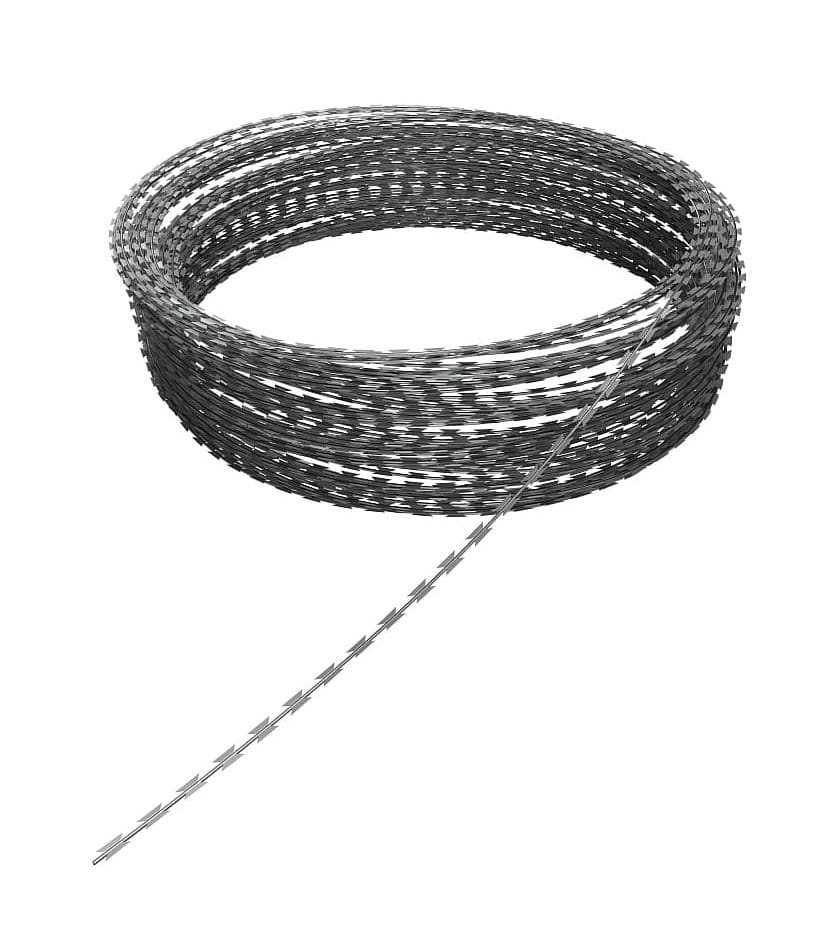 drut ostrzowy prosty w rolce - 200 mb