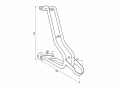 Rysunek techniczny podwieszaka na rower Clif.jpg