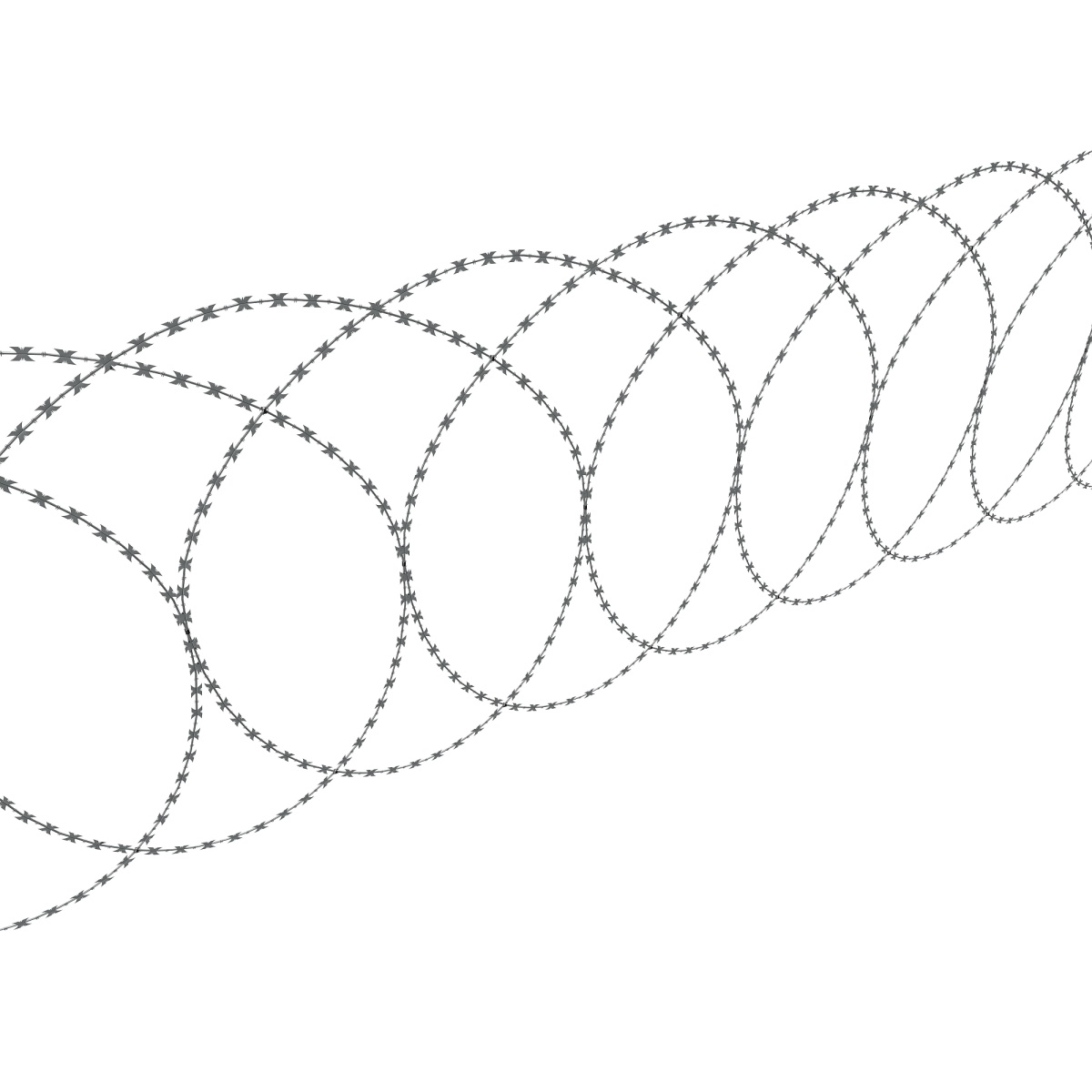 Zasieki płaskie fi 900 mm - ostrze ząbkowane BTO 25