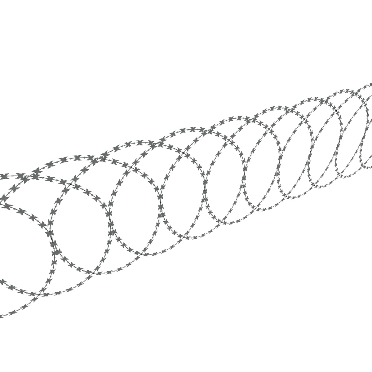 Zasieki płaskie fi 700 mm - ostrze ząbkowane BTO 35