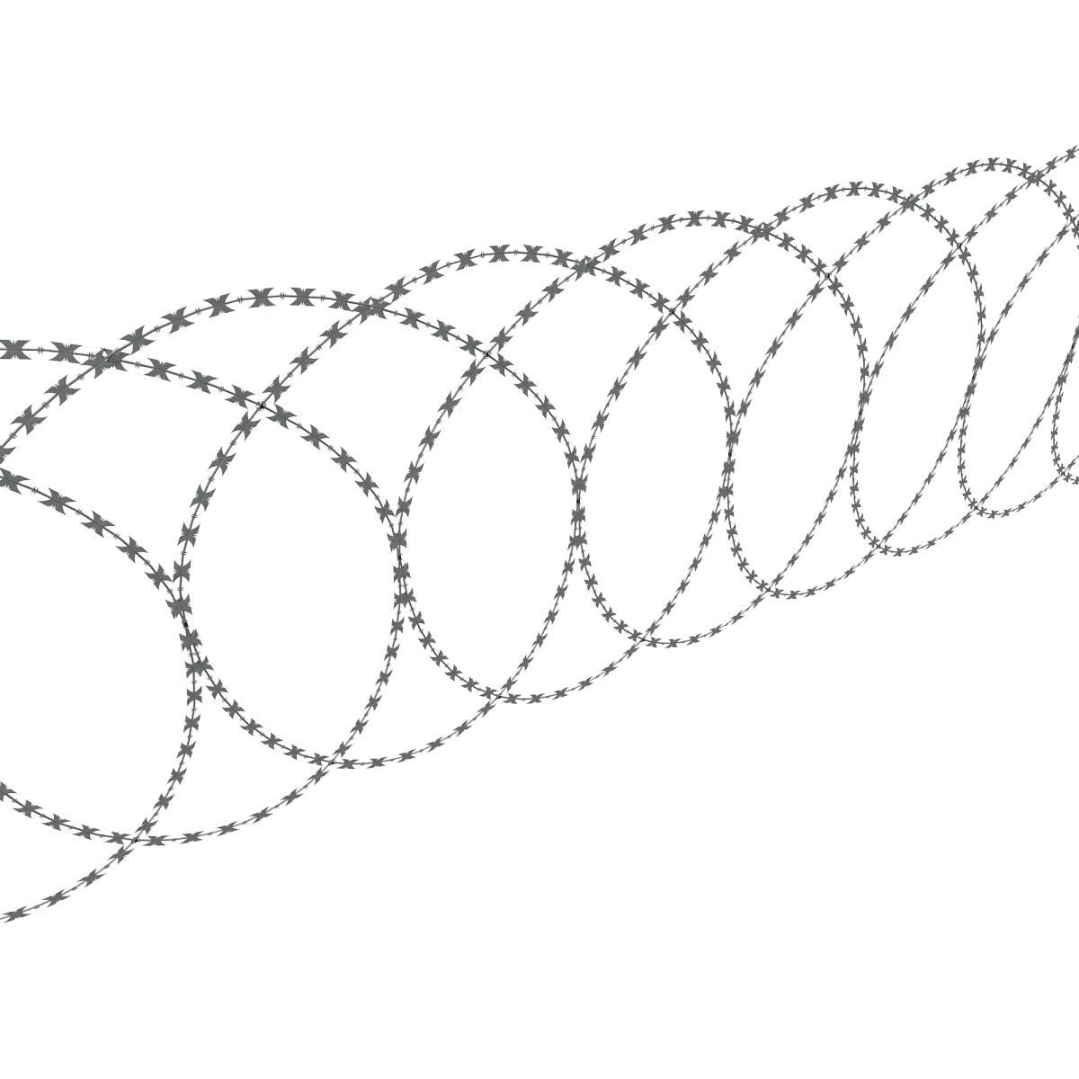 Zasieki płaskie fi 900 mm - ostrze ząbkowane BTO 35