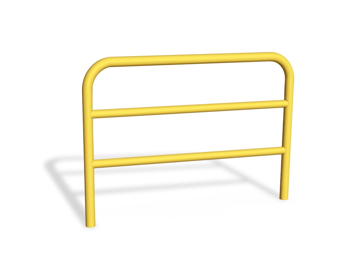 Bariera u12a z dwoma poprzeczkami - żółta - do zabetonowania w gruncie.jpg