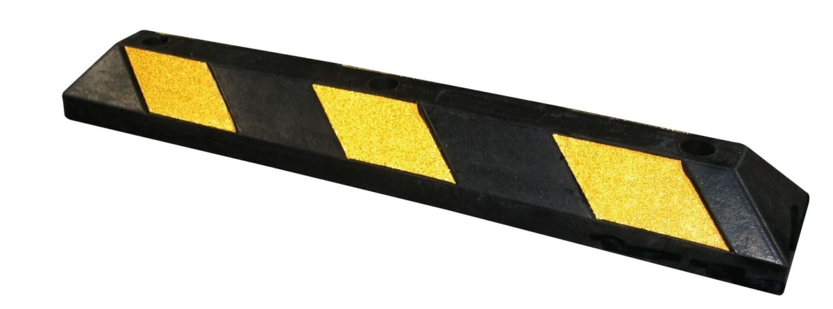 Separator parkingowy gumowy z żółtymi odblaskami dł. 90 cm.jpg