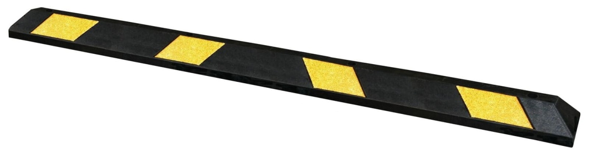 Separator parkingowy gumowy z żółtymi odblaskami - dł. 183 cm.jpg