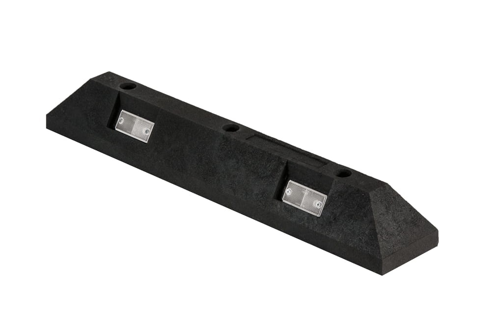 Separator Parkingowy PCV - długość 80 cm - białe odblaski.jpg