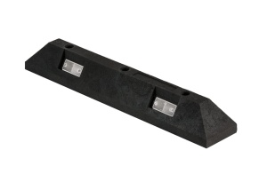Separator parkingowy PCV - długość 80 cm - białe odblaski