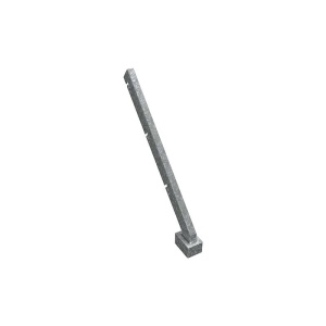 Wysięgnik ukośny 40x40x5 mm z nasadką 60x40 mm -  odkos pojedynczy wzmocniony - wersja premium