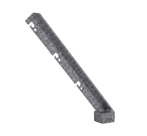 Wysięgnik ukośny 40x40x5 mm z nasadką 60x40 mm -  odkos pojedynczy wzmocniony - wersja premium