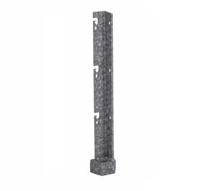 Wysięgnik prosty 40x40x5 mm z nasadką 60x40 mm -  odkos pojedynczy wzmocniony - wersja premium