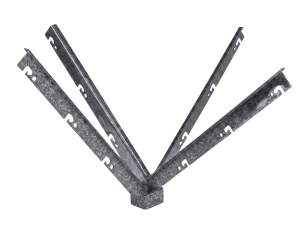 Wysięgnik narożny czteroramienny 40x18x3 mm z nasadką 60x40 mm
