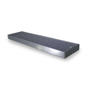Platforma robocza stalowa EcoDrop 85 l, S*D*W 500*2000*123 mm, wanna wychwytowa, LOW