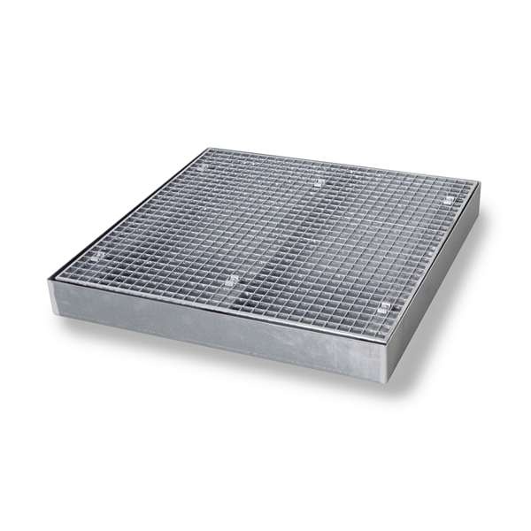Platforma robocza stalowa EcoDrop 80 l, S*D*W 1000*1000*123 mm, wanna wychwytowa, LOW