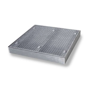 Platforma robocza stalowa EcoDrop 80 l, S*D*W 1000*1000*123 mm, wanna wychwytowa, LOW