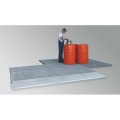 Platforma robocza stalowa EcoDrop 80 l, S*D*W 1000*1000*123 mm, wanna wychwytowa, LOW zdjęcie 2