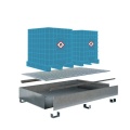 Wanna wychwytowa stalowa EcoDrop 1120 l, IBC 2*1000 l, stal 3 mm, ocynkowana, MEGA zdjęcie 3