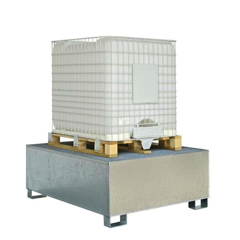 Wanna wychwytowa stalowa SafeDeck 1140 l, IBC 1*1000 l, stal 3 mm, ocynkowana, MEGA