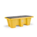 Wanna wychwytowa polietylenowa EcoDrop 250 l, beczka 2*200 l, kratownica, stos, czarny, MEDIUM zdjęcie 4