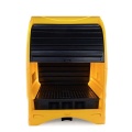 Stanowisko robocze polietylenowa EcoDrop 485 l, beczka 4*200 l, żółty/czarny, HARDCOVER zdjęcie 2
