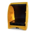 Stanowisko robocze polietylenowa EcoDrop 485 l, beczka 4*200 l, żółty/czarny, HARDCOVER zdjęcie 3