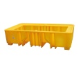 Wanna wychwytowa polietylenowa EcoDrop 1238 l, IBC 2*1000 l, bez kratownicy, żółty, MEGA zdjęcie 2