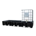 Wanna wychwytowa polietylenowa EcoDrop 1000 l, IBC 3*1000 l, bez kratownicy, czarny, MEGA