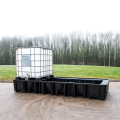 Wanna wychwytowa polietylenowa EcoDrop 1000 l, IBC 3*1000 l, bez kratownicy, czarny, MEGA zdjęcie 3