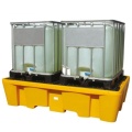 Wanna wychwytowa polietylenowa EcoDrop 1130 l, IBC 2*1000 l, kratownica, żółty, MEGA