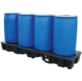 Wanna wychwytowa polietylenowa EcoDrop 235 l, beczka 4*200 l w linii, kratownica, czarny, MEDIUM
