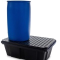 Wanna wychwytowa polietylenowa EcoDrop 230 l, beczka 1*200 l, kratownica, czarny, MEDIUM