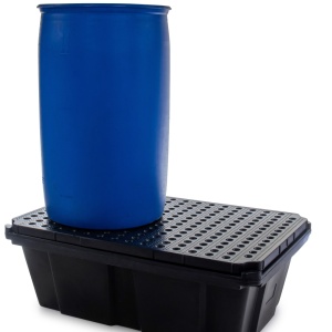 Wanna wychwytowa polietylenowa EcoDrop 230 l, beczka 1*200 l, kratownica, czarny, MEDIUM