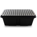 Wanna wychwytowa polietylenowa EcoDrop 230 l, beczka 1*200 l, kratownica, czarny, MEDIUM zdjęcie 2