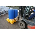 Wanna wychwytowa polietylenowa EcoDrop 230 l, beczka 2*200 l, bez kratownicy, żółty, MEDIUM zdjęcie 3